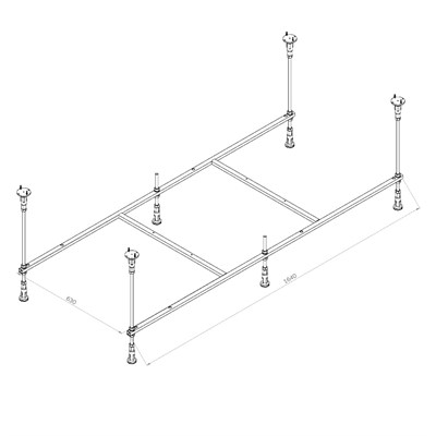 Каркас для ванны AM.PM X-Joy W94A-170-075W-R W94A-170-075W-R - фото 54988