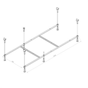 Каркас для ванны AM.PM Func W84A-170-070W-R