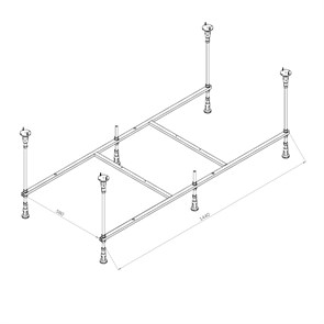 Каркас для ванны AM.PM X-Joy W94A-150-070W-R W94A-150-070W-R