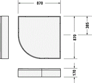 Опора для душевого поддона Duravit D-Code 790485000000000 белый 7,90485E+14