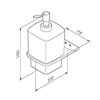 Стеклянный диспенсер для жидкого мыла с настенным держателем AM.PM Inspire 2.0 A50A36922 черный A50A36922 - фото 49518