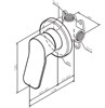 Гигиенический душ со смесителем AM.PM X-Joy F40H85A00 скрытого монтажа F40H85A00 - фото 52090