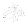 Смеситель для раковины AM.PM X-Joy F85A72622 монтируемый в стену черный F85A72622 - фото 53081