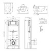 Инсталляция с подвесным унитазом AM.PM Awe IS49001.111738 с сиденьем микролифт и клавишей IS49001.111738 - фото 53718