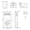 Комплект инсталляция с клавишей и подвесным унитазом AM.PM Gem IS70151.901700 IS70151.901700 - фото 53742
