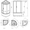 Душевая кабина 90x90 см, без гидромассажа AM.PM X-Joy W88C-401A-090WT W88C-401A-090WT - фото 54425